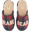 Dearfoams unisex-adult mens Dearfoams Unisex Grand Bear Slipper(Navy Blazer)