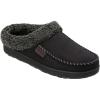 Dearfoams Men’s Memory Foam Slippers 11-12,Black,Large