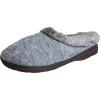 Dearfoams New Lady’s HEATTHERED Knit Clog Slipper(Grey)