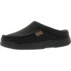 Dearfoams mens Brendan Indoor/Outdoor Breathable Memory Foam Clog House Shoe With Wide Widths(Black)