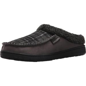 Dearfoams Men’s MFS Clog W/Whipstitch & Mf(Pavement)