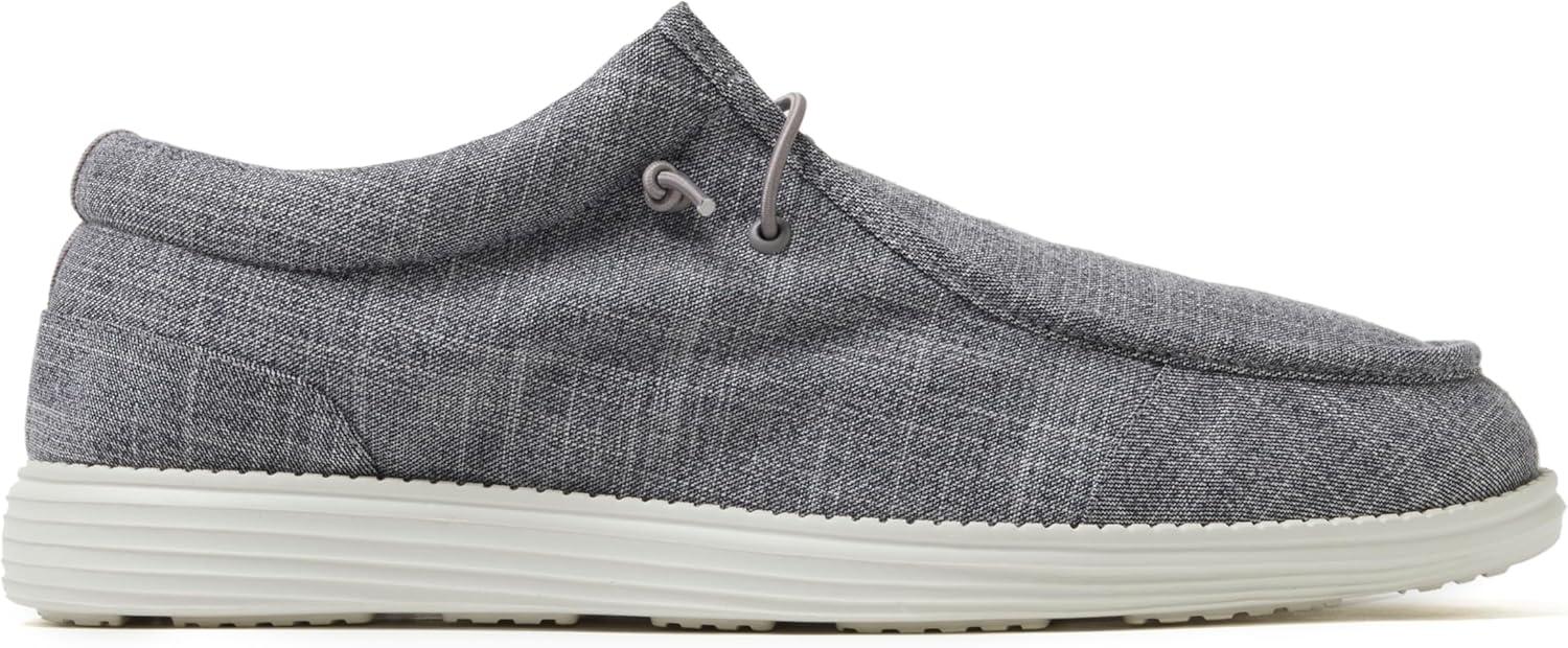 imageDearfoams Mens Rhett Lightweight Washable Slip on Closed BlackGrey