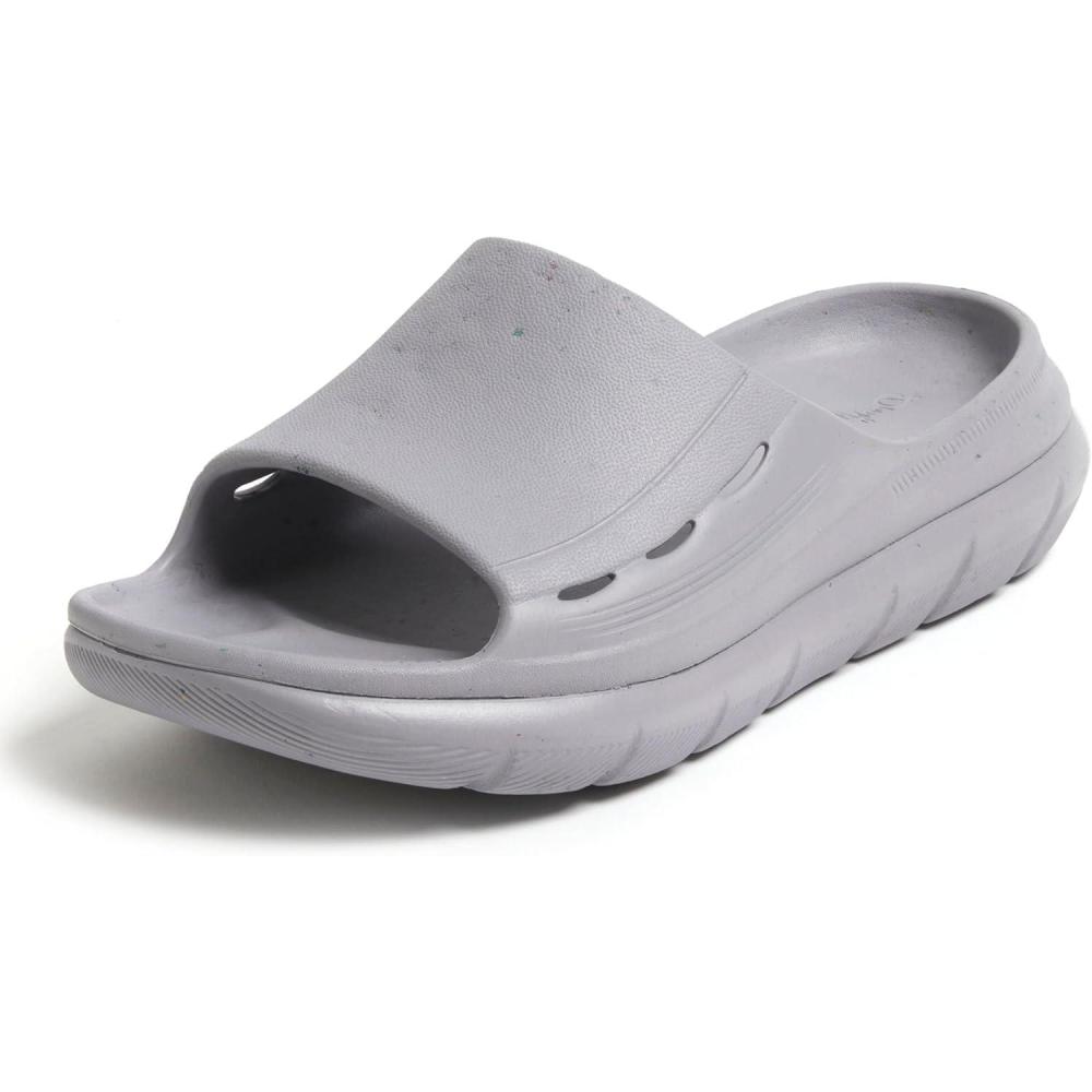 imageDearfoams Womens Eva Lightweight Regrind Pillow Slide SandalSleet