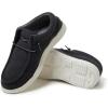 Dearfoams Mens Rhett Lightweight Washable Slip on Closed Black(Blue)