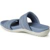 Dearfoams womens Original Comfort Blair Slip on Double Band Slide Sandal With Arch SupportSlide Sandal(Flint Stone)
