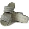 Dearfoams womens Original Comfort Blair Slip on Double Band Slide Sandal With Arch SupportSlide Sandal(Moss Heather)