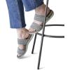 Dearfoams womens Original Comfort Blair Slip on Double Band Slide Sandal With Arch SupportSlide Sandal(Moss Heather)