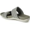 Dearfoams womens Original Comfort Blair Slip on Double Band Slide Sandal With Arch SupportSlide Sandal(Moss Heather)