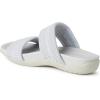 Dearfoams womens Original Comfort Blair Slip on Double Band Slide Sandal With Arch SupportSlide Sandal(Silver)