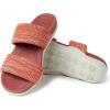 Dearfoams womens Original Comfort Blair Slip on Double Band Slide Sandal With Arch SupportSlide Sandal(Terracotta)