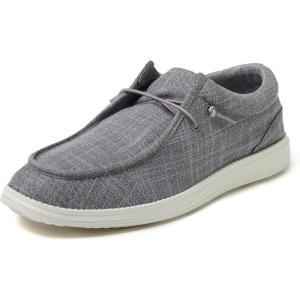 Dearfoams Mens Rhett Lightweight Washable Slip on Closed Black(Grey)