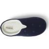 Dearfoams Women’s Dori Cozy Jersey Notch Clog Slipper(Navy)