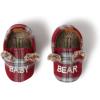Dearfoams Baby & Kids’ Bear Matching Family Slipper Christmas Gifts(Baby Bear Red/Blue Plaid)