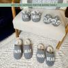 Dearfoams Baby & Kids’ Bear Matching Family Slipper Christmas Gifts(Light Grey Baby Bear)