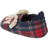 Dearfoams Baby & Kids’ Bear Matching Family Slipper Christmas Gifts(Navy Plaid)