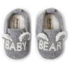 Dearfoams Baby & Kids’ Bear Matching Family Slipper Christmas Gifts(Light Grey Baby Bear)