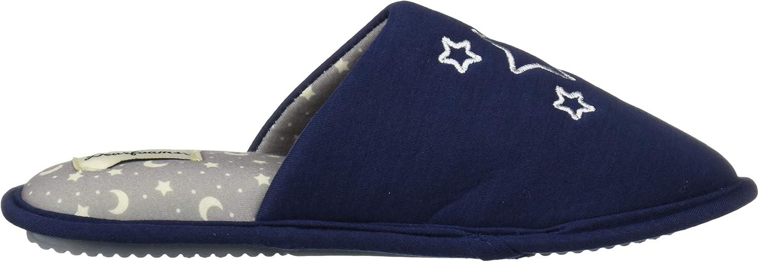 imageDearfoams Womens Novelty Pile Scuff with Eye Mask SlipperFive More Minutes