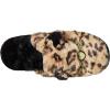 Dearfoams Women’s Novelty Pile Scuff with Eye Mask Slipper(Leopard)