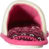 Dearfoams Women’s Novelty Pile Scuff with Eye Mask Slipper(Oatmeal Heather)