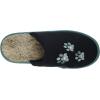 Dearfoams Women’s Novelty Pile Scuff with Eye Mask Slipper(Peacoat)