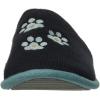 Dearfoams Women’s Novelty Pile Scuff with Eye Mask Slipper(Peacoat)