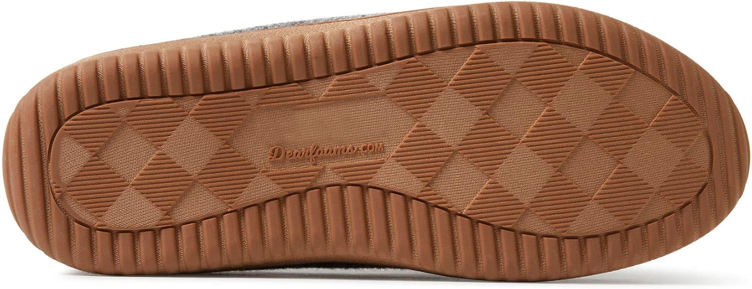 imageDearfoams Womens Wilmington Memory Foam Moccasin SlippersGrey Heather Wool