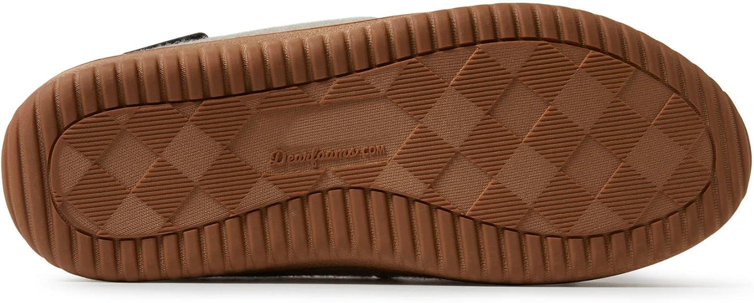 imageDearfoams Womens Wilmington Memory Foam Moccasin SlippersOatmeal Heather Wool