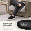 Dearfoams Mens Lightweight Quilted Puffy Nylon Energy Return Ontario Slip on Mule(Black)