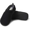 Dearfoams Women’s Nathan Waffle Knit Clog Slipper(Black)
