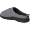 Dearfoams Women’s Nathan Waffle Knit Clog Slipper(Dark Heather Grey)
