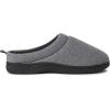 Dearfoams Women’s Nathan Waffle Knit Clog Slipper(Dark Heather Grey)