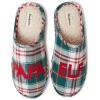 Dearfoams Mens PAPA ELF Plaid Slippers (Medium)