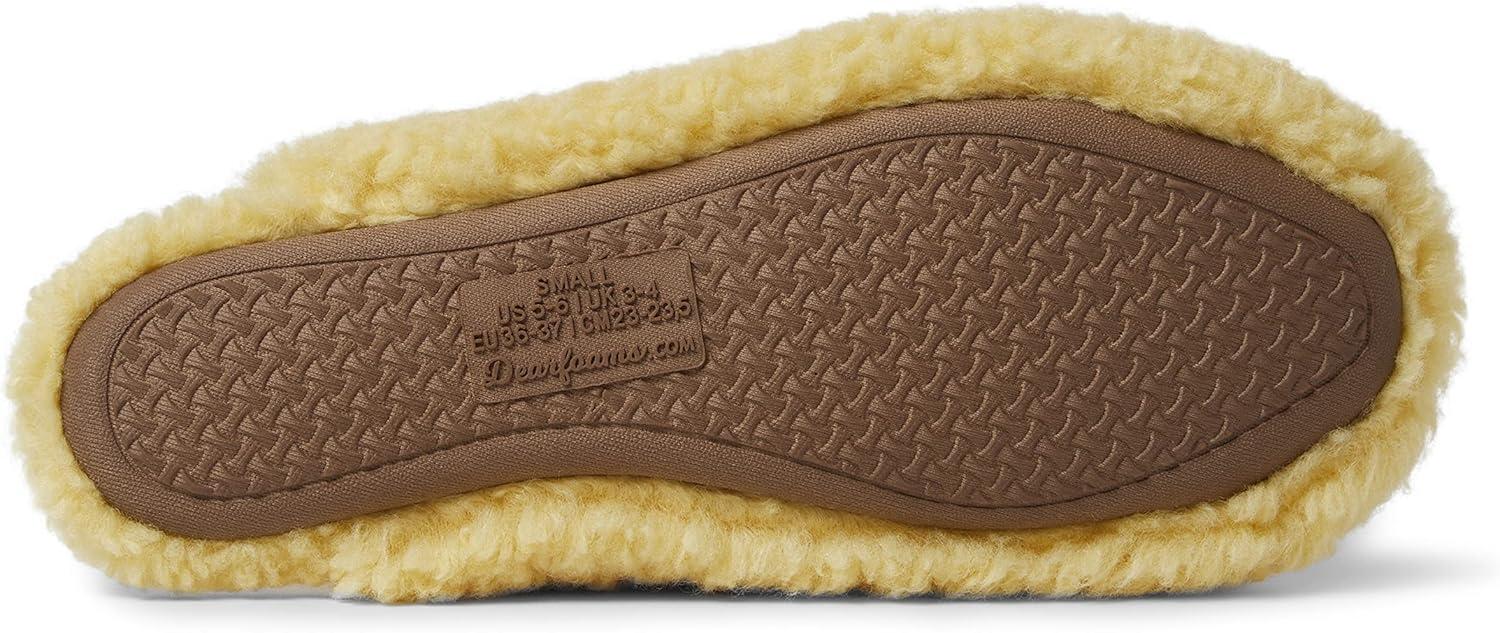 imageDearfoams Womens Maya Teddy Scuff SlipperSunshine