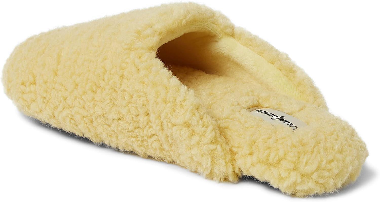 imageDearfoams Womens Maya Teddy Scuff SlipperSunshine