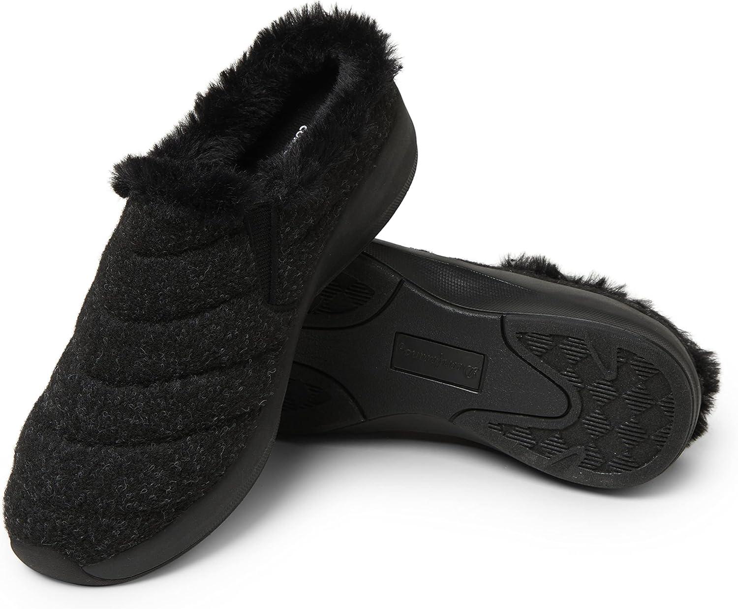 imageDearfoams Womens Original Comfort Amaya Wedge ClogBlack