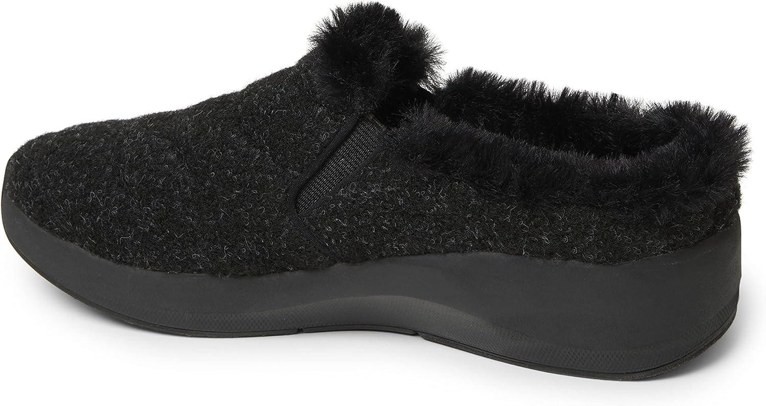 imageDearfoams Womens Original Comfort Amaya Wedge ClogBlack