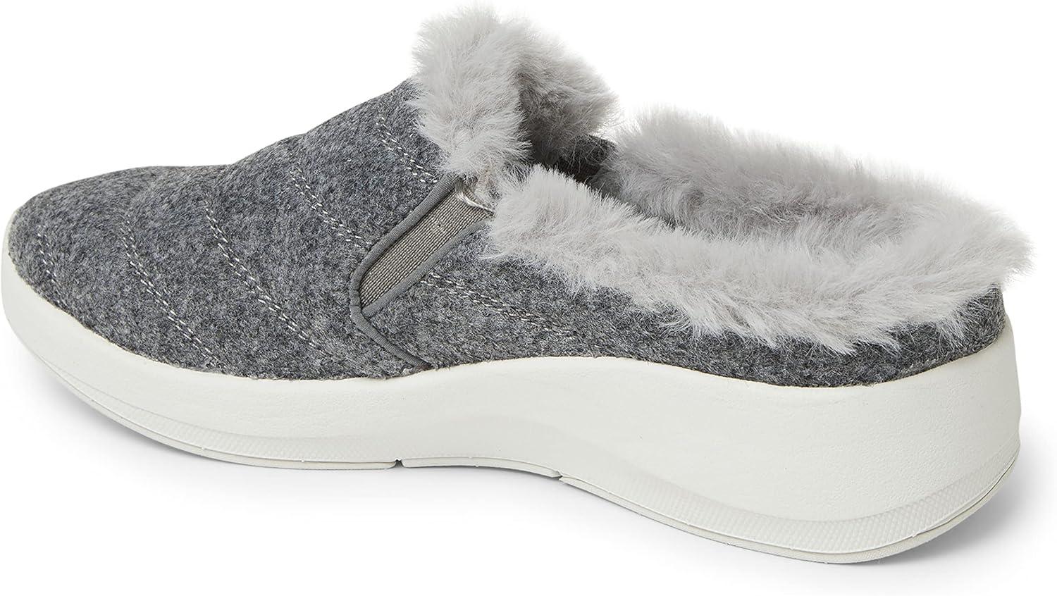 imageDearfoams Womens Original Comfort Amaya Wedge ClogGrey
