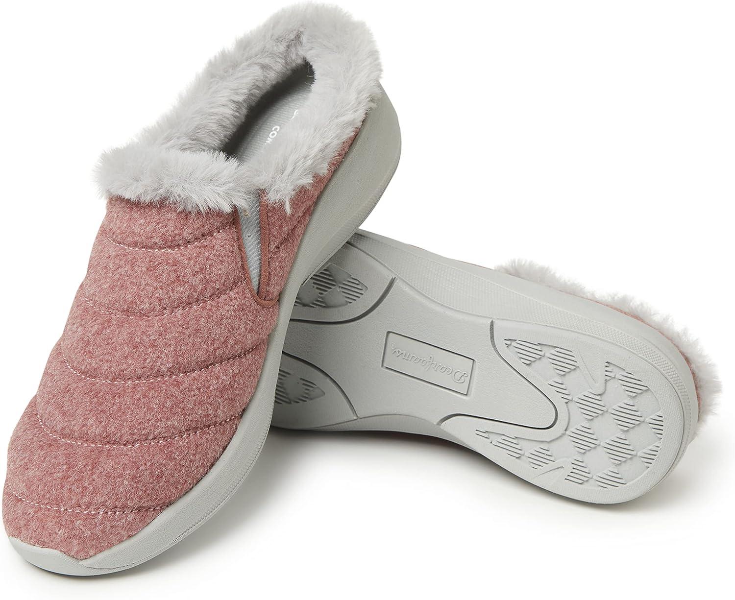 imageDearfoams Womens Original Comfort Amaya Wedge ClogRose