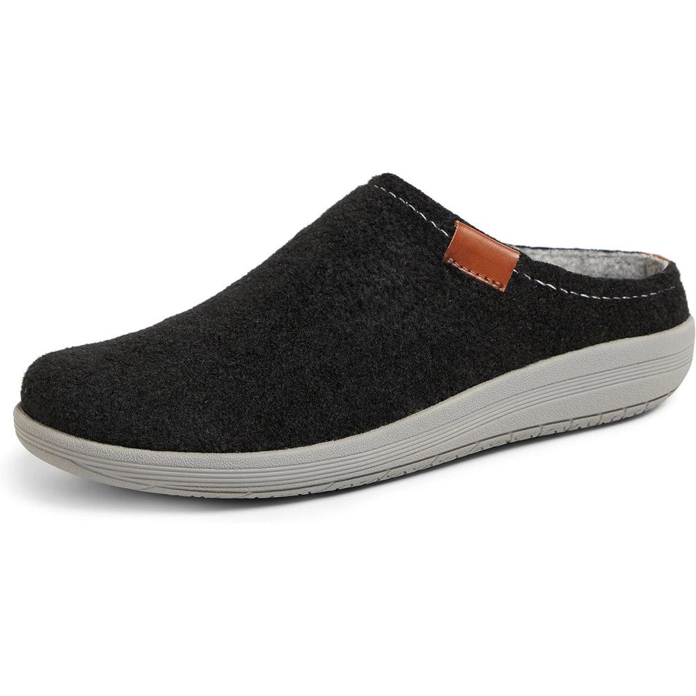 imageDearfoams womens Original Comfort Annie Clog SneakerBlack Knit