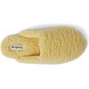 Dearfoams Women’s Maya Teddy Scuff Slipper(Sunshine)