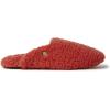 Dearfoams Women’s Maya Teddy Scuff Slipper(Terracotta)