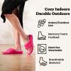 Dearfoams Women’s Melanie Colorblocked Microfiber Terry Thong Slipper(Coral)