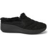 Dearfoams Womens Original Comfort Amaya Wedge Clog(Black)