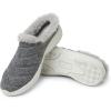 Dearfoams Womens Original Comfort Amaya Wedge Clog(Grey)