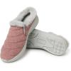 Dearfoams Womens Original Comfort Amaya Wedge Clog(Rose)
