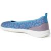 Dearfoams Womens Original Comfort Lightweight Slip-on Mia Ballet Flat(Blue Leopard)