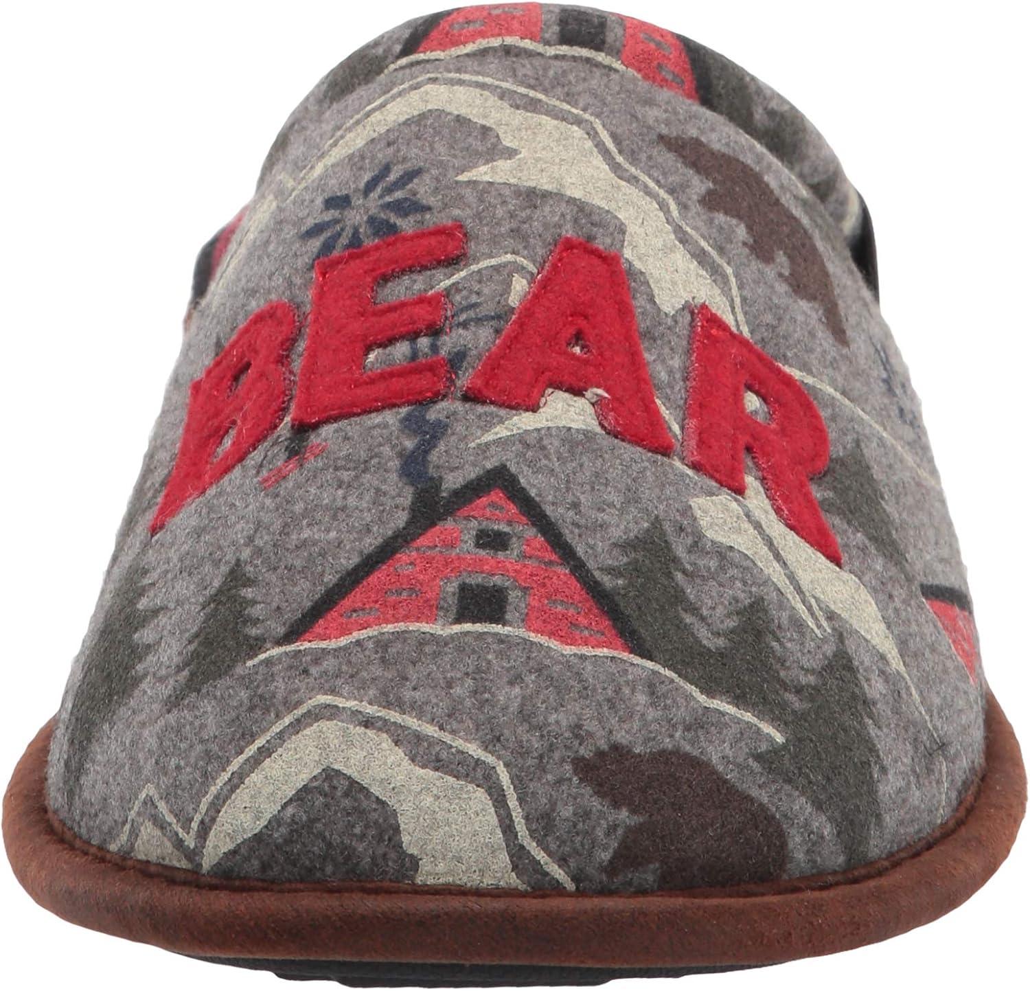 imageDearfoams womens Alpine Print Family Mood Bear ScuffGrumpy Bear