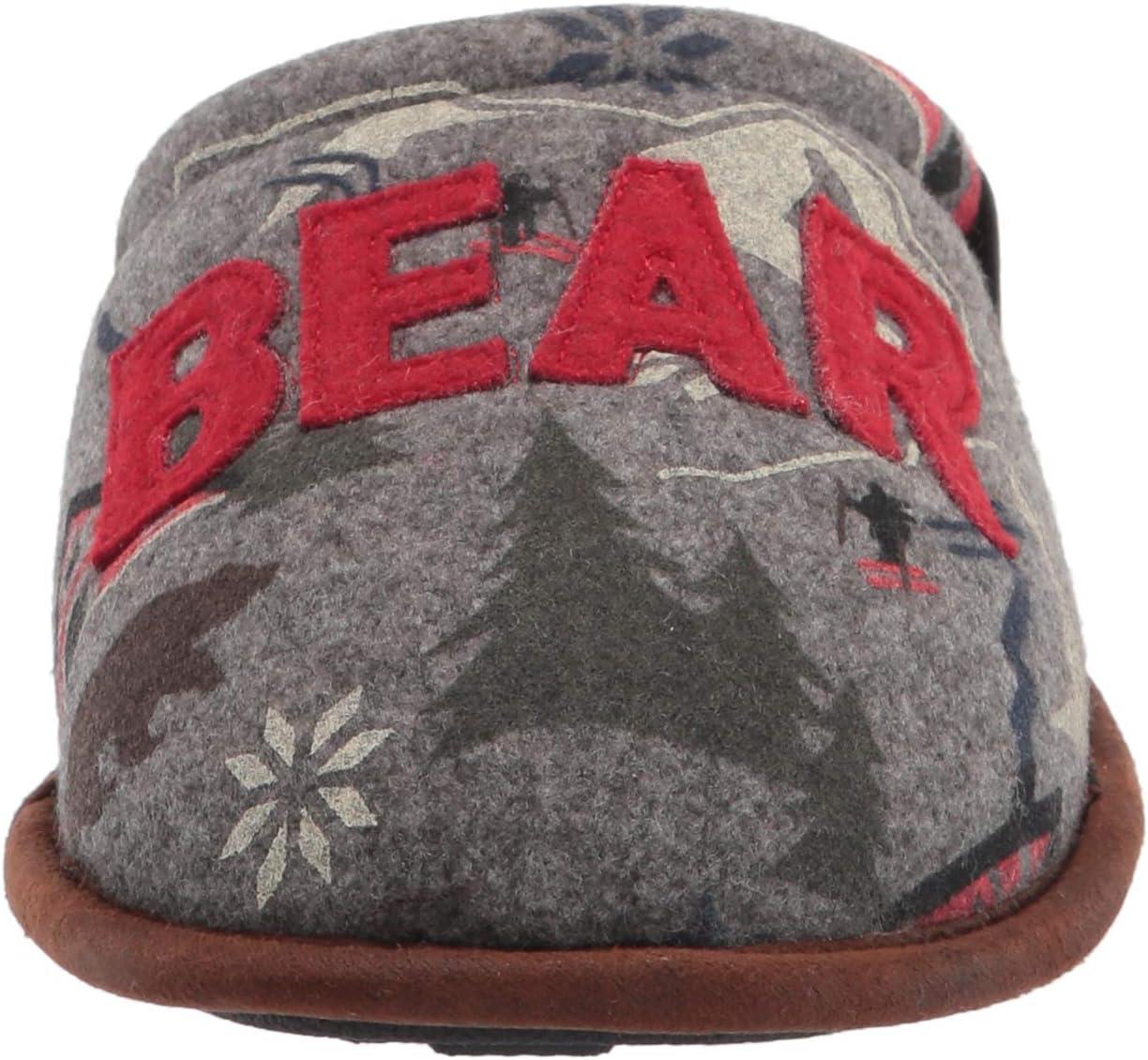 imageDearfoams womens Alpine Print Family Mood Bear ScuffHoney Bear