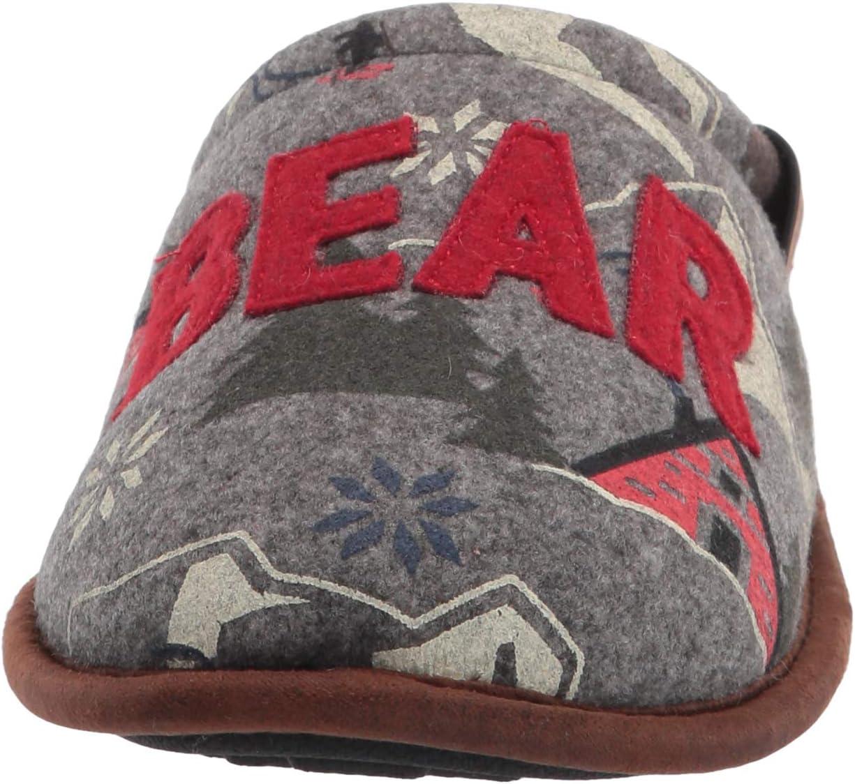 imageDearfoams womens Alpine Print Family Mood Bear ScuffSleepy Bear