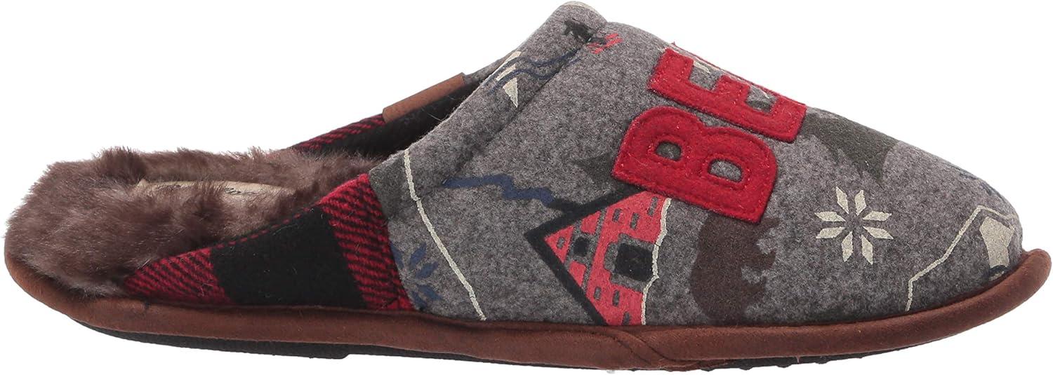 imageDearfoams womens Alpine Print Family Mood Bear ScuffSleepy Bear